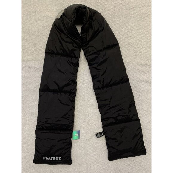 Playboy Puffer Scarf Black New With Tags - Picture 1 of 6